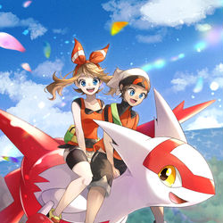 This is a pixiv picture whose title is 空の冒険.