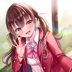 This is a pixiv picture whose title is 「おはよ～！」.