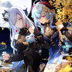This is a pixiv picture whose title is 海灯节.