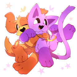 This is a pixiv picture whose title is DogDay x CatNap.