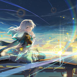 This is a pixiv picture whose title is 午夜的前一刻.