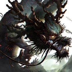 This is a pixiv picture whose title is 青龍.