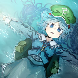 This is a pixiv picture whose title is にとり.