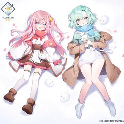 This is a pixiv picture whose title is 【お仕事】「ILLUSTAR FES✨2024」のメインイラスト.