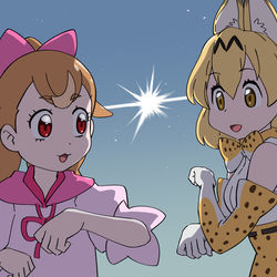 This is a pixiv picture whose title is 響き合う野生.