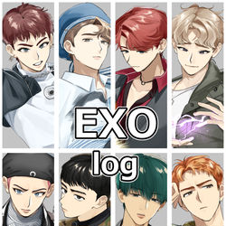 This is a pixiv picture whose title is exo.