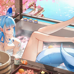 This is a pixiv picture whose title is 温泉Palu~旋疾鼬?.