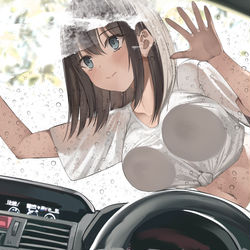 This is a pixiv picture whose title is 3way洗車.