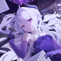 This is a pixiv picture whose title is ねむい.