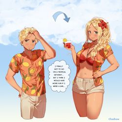 This is a pixiv picture whose title is Tropical Vacation!.