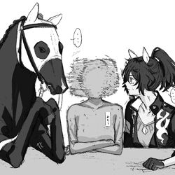 This is a pixiv picture whose title is 🅰️と私(空気)と🅰️.