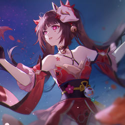 This is a pixiv picture whose title is 花火.