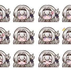 This is a pixiv picture whose title is FireFly Emotion pack Vol1.