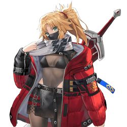 This is a pixiv picture whose title is モードレッドの冬衣装.