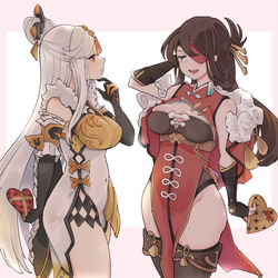 This is a pixiv picture whose title is 【原神】毎年どっちが先か、せめぎ合うのだ.