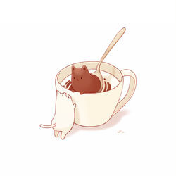 This is a pixiv picture whose title is チョコメルト.