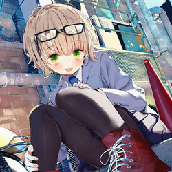 This is a pixiv picture whose title is あかいろハイカット.