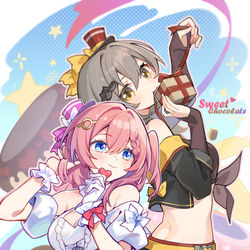 This is a pixiv picture whose title is 草莓巧克力✘芒果巧克力？.