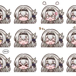 This is a pixiv picture whose title is FireFly Emotion pack Vol2.