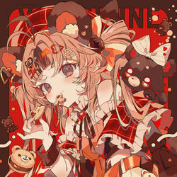 This is a pixiv picture whose title is 🍫🐻.