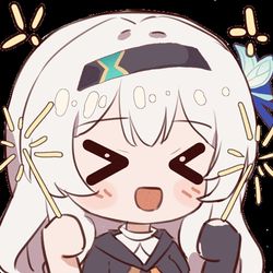 This is a pixiv picture whose title is 流萤表情包.