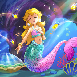 This is a pixiv picture whose title is 人魚のお姫様.