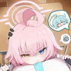 This is a pixiv picture whose title is ホシノとユメ先輩.