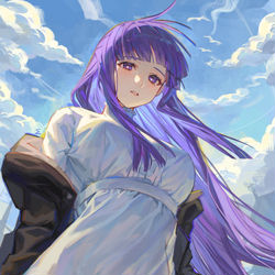 This is a pixiv picture whose title is 💜Fern💜.