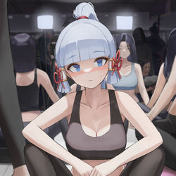 This is a pixiv picture whose title is 神里綾華.
