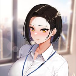 This is a pixiv picture whose title is チョコをくれる矢式さん.