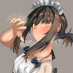This is a pixiv picture whose title is 特型メイド一番艦.