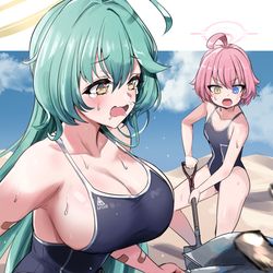 This is a pixiv picture whose title is アビドス.