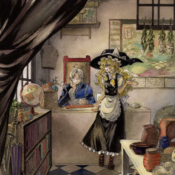 This is a pixiv picture whose title is 古道具屋 香霖堂.