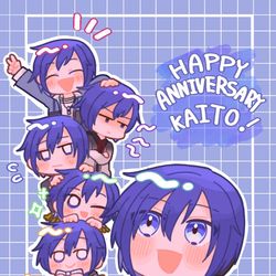 This is a pixiv picture whose title is KAITO誕生祭2024.