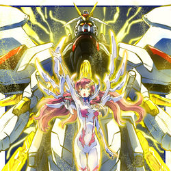 This is a pixiv picture whose title is ラクス様とマイティーストライクフリーダム.