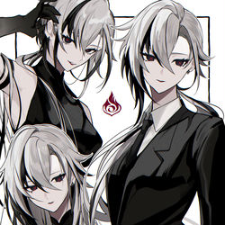 This is a pixiv picture whose title is 召使さんの幻覚.