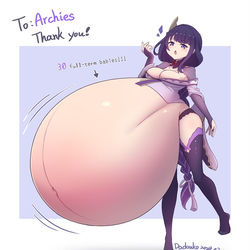 This is a pixiv picture whose title is ⚡🤰.