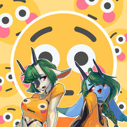 This is a pixiv picture whose title is byd脸红黄豆.