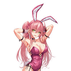 This is a pixiv picture whose title is ピンクツインテバニーちゃん全身タペストリー予約中！！！！.
