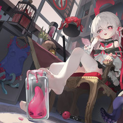This is a pixiv picture whose title is 【约稿展示】捉住| ᐕ)⁾⁾.
