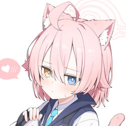 This is a pixiv picture whose title is 過去ホシノ　猫ver.