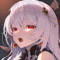 This is a pixiv picture whose title is 月下.