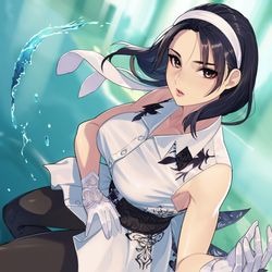 This is a pixiv picture whose title is 風間ママ.