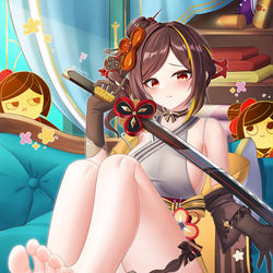 This is a pixiv picture whose title is 千织全年龄🌺🌺🌺.