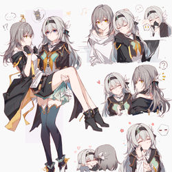 This is a pixiv picture whose title is 一点贴贴.