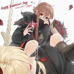 This is a pixiv picture whose title is Happy Valentine's Day.