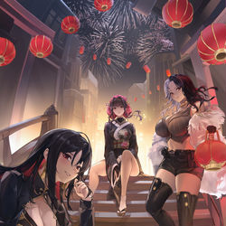 This is a pixiv picture whose title is アンダーワールドクイーン 旧正月.