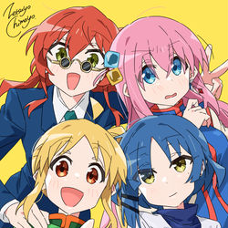 This is a pixiv picture whose title is 結束バンド.
