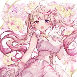 This is a pixiv picture whose title is 夢伽なのねちゃん誕生日イラスト💘.