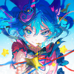 This is a pixiv picture whose title is ミクちゃん.